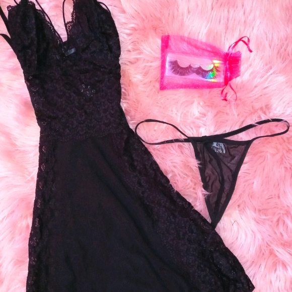 Lingerie Babydoll and Thong Set - Picture 1 of 2
